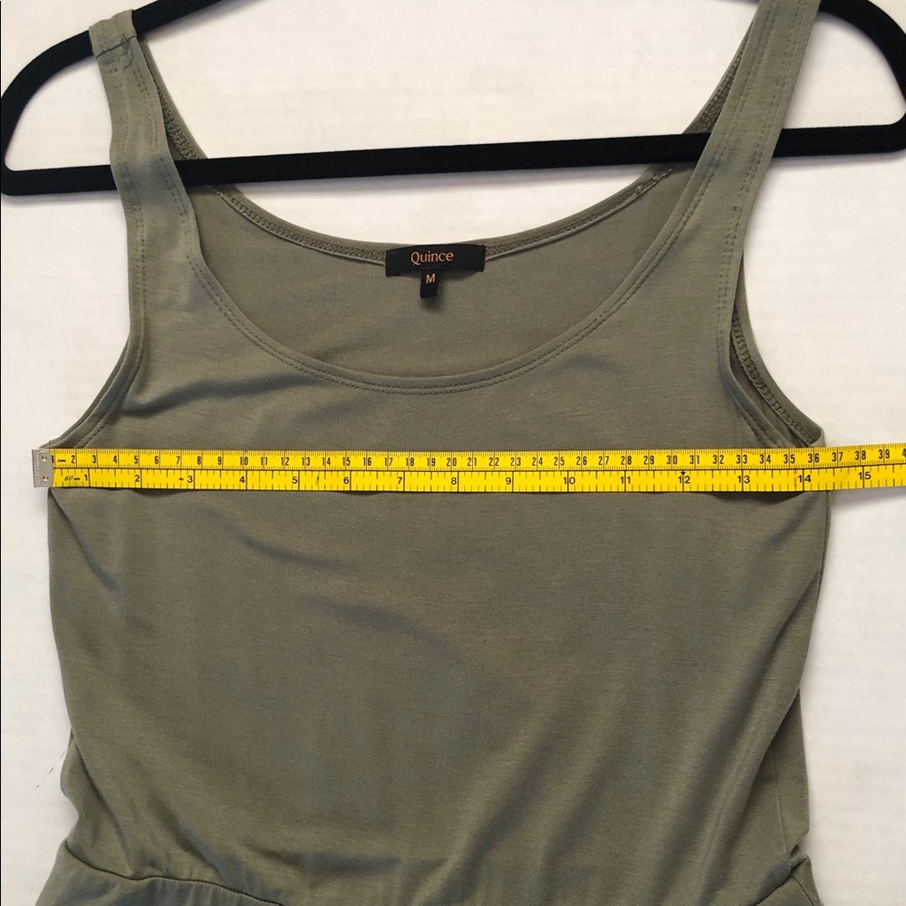 Quince Tensel Fit & Flare Dress Sage green Size M - Picture 5 of 10
